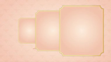 Animated Modern luxury abstract background with golden line elements. modern pink gold background for presentation