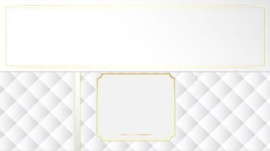 4K Animated Modern luxury abstract background with golden line elements. modern gray and white background for presentation