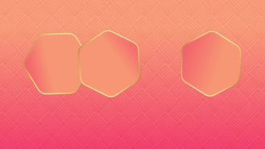 4K Animated Modern luxury abstract background with golden line elements. gradient pink gold for presentation