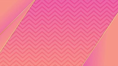 4K Animated Modern luxury abstract background with golden line elements. gradient pink gold for presentation
