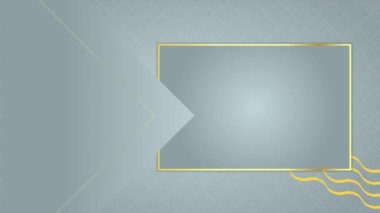 4K Animated modern luxury abstract background with golden line elements gradient gray for presentation