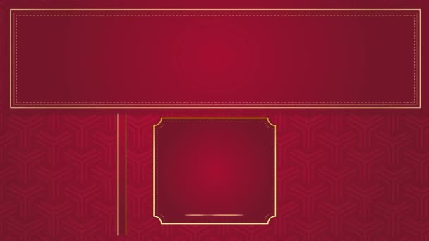 Animated Modern Luxury Abstract Background Golden Line Elements Stylish Gradient — Vídeo de stock