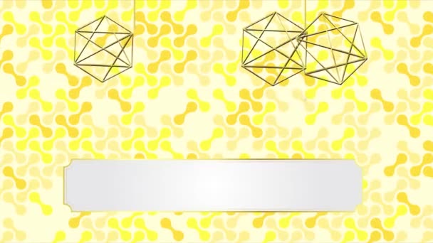 Animierte Moderne Luxus Abstrakten Hintergrund Mit Goldenen Linien Elemente Modernen — Stockvideo