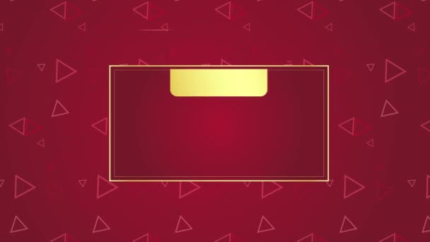Animated Modern Luxury Abstract Background Golden Line Elements Stylish Gradient — Wideo stockowe