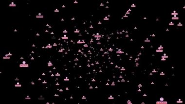 en iyi hizmet derecesi için değerlendirme yıldızlarının animasyon parçacıkları siyah arkaplan, hareket grafiği.