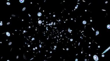 Siyah arkaplan, hareket grafiği üzerine onaylanmış ya da onaylanmış 3D resimleme düğmesi.