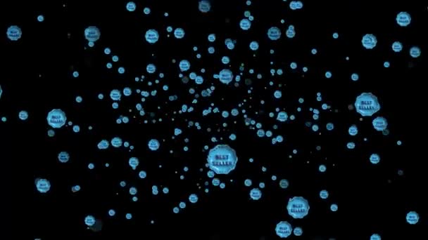 프리미엄 인증서검은 그래픽에 애니메이션 — 비디오