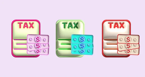 Illustration Eines Steuer Und Finanzinformationsformulars — Stockfoto