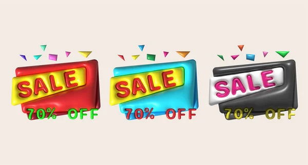 Illustration Sale Banner Design Shopping Deal Offer Discount Sale Percentage — Stock Photo, Image