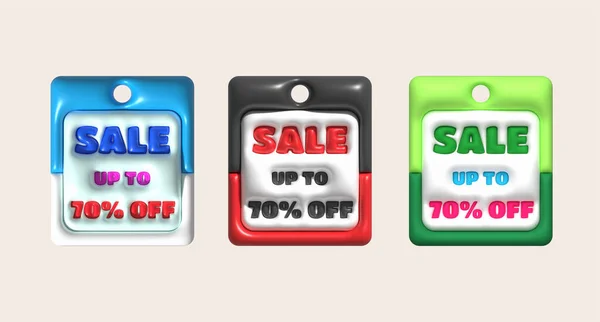 Illustration Försäljning Banner Design Shopping Erbjudande Rabatt Försäljning Upp Till — Stockfoto