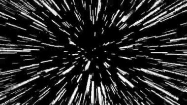 Motion zoom anime hız çizgisi Çizgi için siyah arkaplan üzerinde Anime
