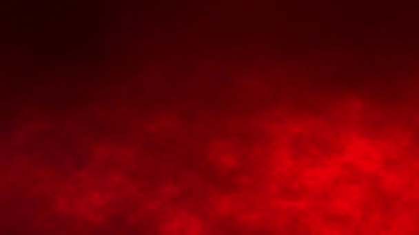 Φωτιά Σύννεφα Καπνού Πορτοκαλί Κόκκινο Χρώμα Πάνω Από Μαύρο Φόντο — Αρχείο Βίντεο