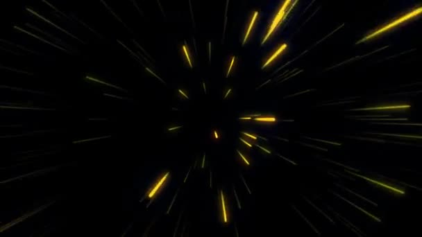 Κίνηση Ζουμ Anime Γραμμή Ταχύτητας Anime Μαύρο Φόντο Για Κωμικό — Αρχείο Βίντεο