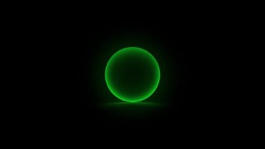 3D yuvarlak mavi ses dalgası siyah zemin üzerinde dans ediyor Ses spektrum dansı, ses dalgası animasyonu