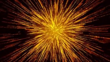 Çizgi roman için turuncu arkaplanda hareket yakınlaştırma alanı anime hız çizgisi 