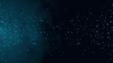 Mavi arkaplanda 3D soyut dijital teknoloji mavi animasyon.