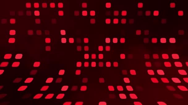 Abstrakte Digitale Technologie Animiert Rot Orange Auf Rotem Hintergrund — Stockvideo