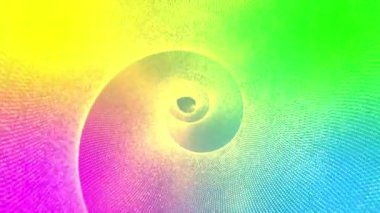 3D soyut dijital teknoloji çok renkli ışık parçacıklarını canlandırdı