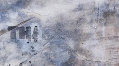 Beton duvara oyulmuş 3D animasyon