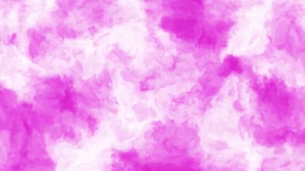 Rosa Rauchwolken Bewegen Sich Langsam Auf Rosa Hintergrund — Stockvideo