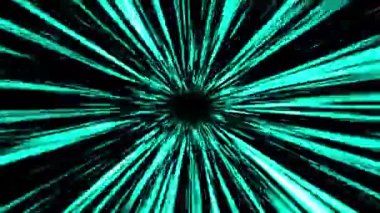 Motion zoom anime yeşil hız çizgisi Çizgi için siyah arkaplan üzerinde anime 