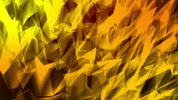 オレンジの光粒子をアニメーション3D抽象デジタル技術 — ストック動画