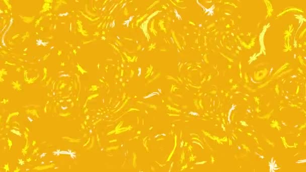 Zkroucený Žlutooranžový Gradient Tekutý Pohyb Rozmazané Abstraktní Pozadí — Stock video