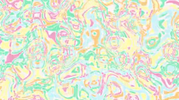 Twisted Pastel Gradient Tekutý Pohyb Rozmazat Abstraktní Pozadí — Stock video