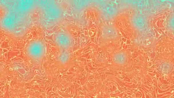 Скручений Синьо Оранжевий Градієнт Рідкого Руху Розмивання Абстрактних Фонів — стокове відео