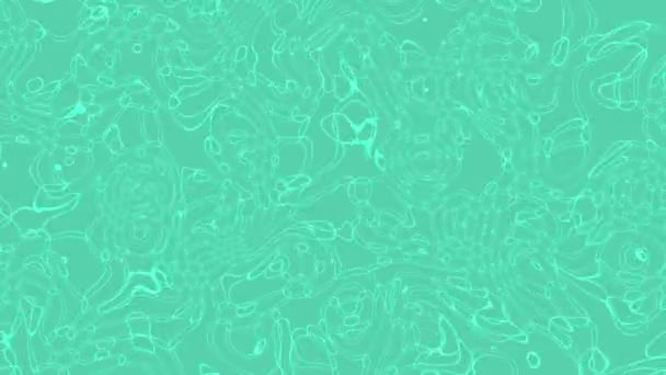 ねじれた緑色のグラデーション液体の動きは抽象的な背景をぼかす — ストック動画