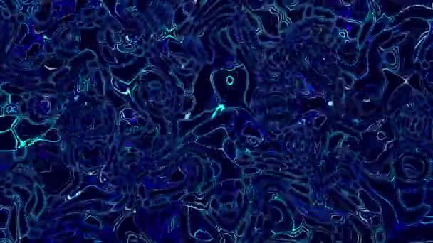 Скрученный Синий Градиент Жидкое Движение Размытие Абстрактных Фонов — стоковое видео