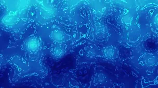 扭曲的蓝色梯度液体运动模糊了抽象的背景 — 图库视频影像