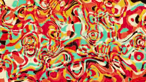 Скрученный Многоцветный Градиент Жидкость Движения Размытие Абстрактных Фонов — стоковое видео