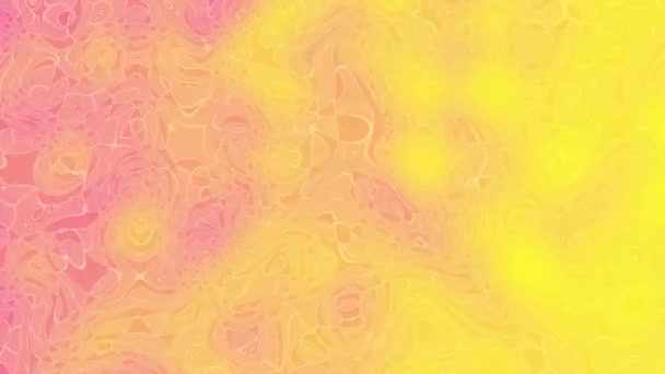 ツイストピンクゴールドグラデーション液体の動きが抽象的な背景をぼかす — ストック動画