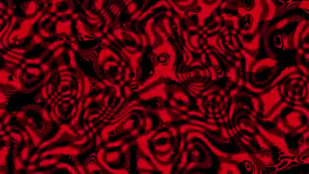 Скручений Чорно Червоний Градієнт Рідкого Руху Розмивання Абстрактного Фону — стокове відео