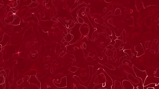 扭曲的红色梯度液体运动模糊了抽象背景 — 图库视频影像