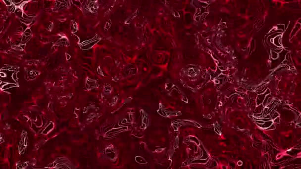 Twisted Rood Zwarte Gradiënt Vloeistof Beweging Wazig Abstracte Achtergronden — Stockvideo