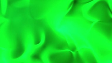 3D soyut dijital teknoloji yeşil arkaplanda yeşil ışığı canlandırdı.