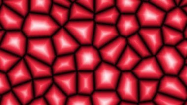 3D soyut dijital teknoloji siyah arkaplanda kırmızı ışığı canlandırdı.