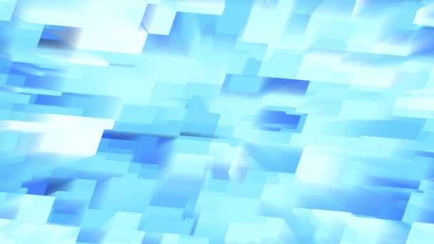 Abstrakcyjna Technologia Cyfrowa Animowane Niebieskie Światło Niebieskim Tle — Wideo stockowe