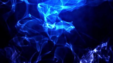 3D soyut dijital teknoloji mavi gradyan arka planda mavi ışığı canlandırdı.