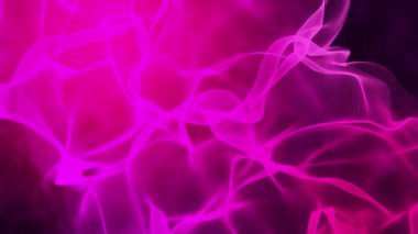3D soyut dijital teknoloji pembe arkaplandaki pembe ışık parçacıklarını canlandırdı.
