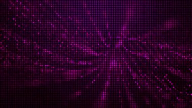 Yarım tonlu noktalar soyut dijital teknolojiyi pembe arka plandaki pembe ışığı canlandırıyor.