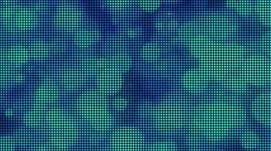 Yarım tonlu noktalar soyut dijital teknolojiyi mavi arkaplanda mavi ışığı canlandırıyor.