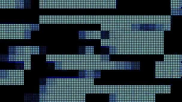 Halftone Dots Abstract Tehnologie Digitală Animat Lumina Albastră Fundal Albastru — Videoclip de stoc