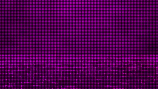 ハーフトーンドット抽象的なデジタル技術ピンクの背景にピンクの光をアニメーション — ストック動画