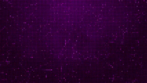ハーフトーンドット抽象的なデジタル技術黒の背景にピンクの光をアニメーション — ストック動画