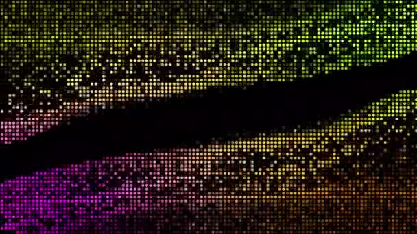 Halftone Points Abstraits Technologie Numérique Animé Multicolore Lumière Sur Fond — Video