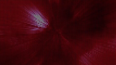 Yarım ton, soyut dijital teknolojiyi kırmızı arkaplanda kırmızı ışığı canlandırıyor.