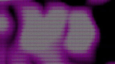 Yarım ton, soyut dijital teknolojiyi siyah arkaplanda pembe ışığı canlandırıyor.